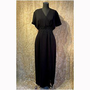 Maggy London Long Cut Out Dress Black Size 8
